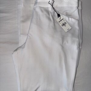 Express Skinny Mid Rise Stretch Pants White